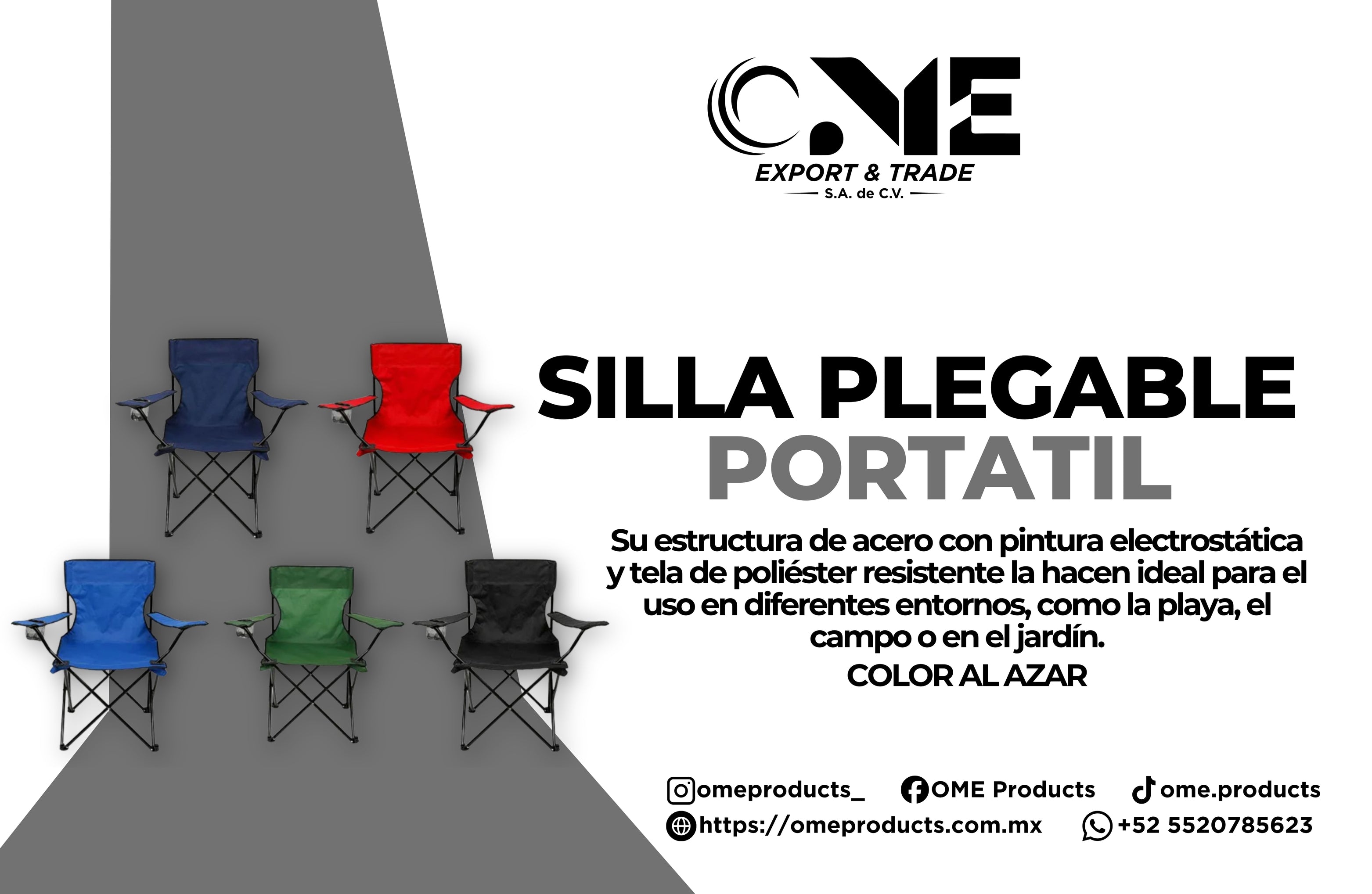 Silla Plegable Camping, Playa, Pesca Y Exteriores Portatil