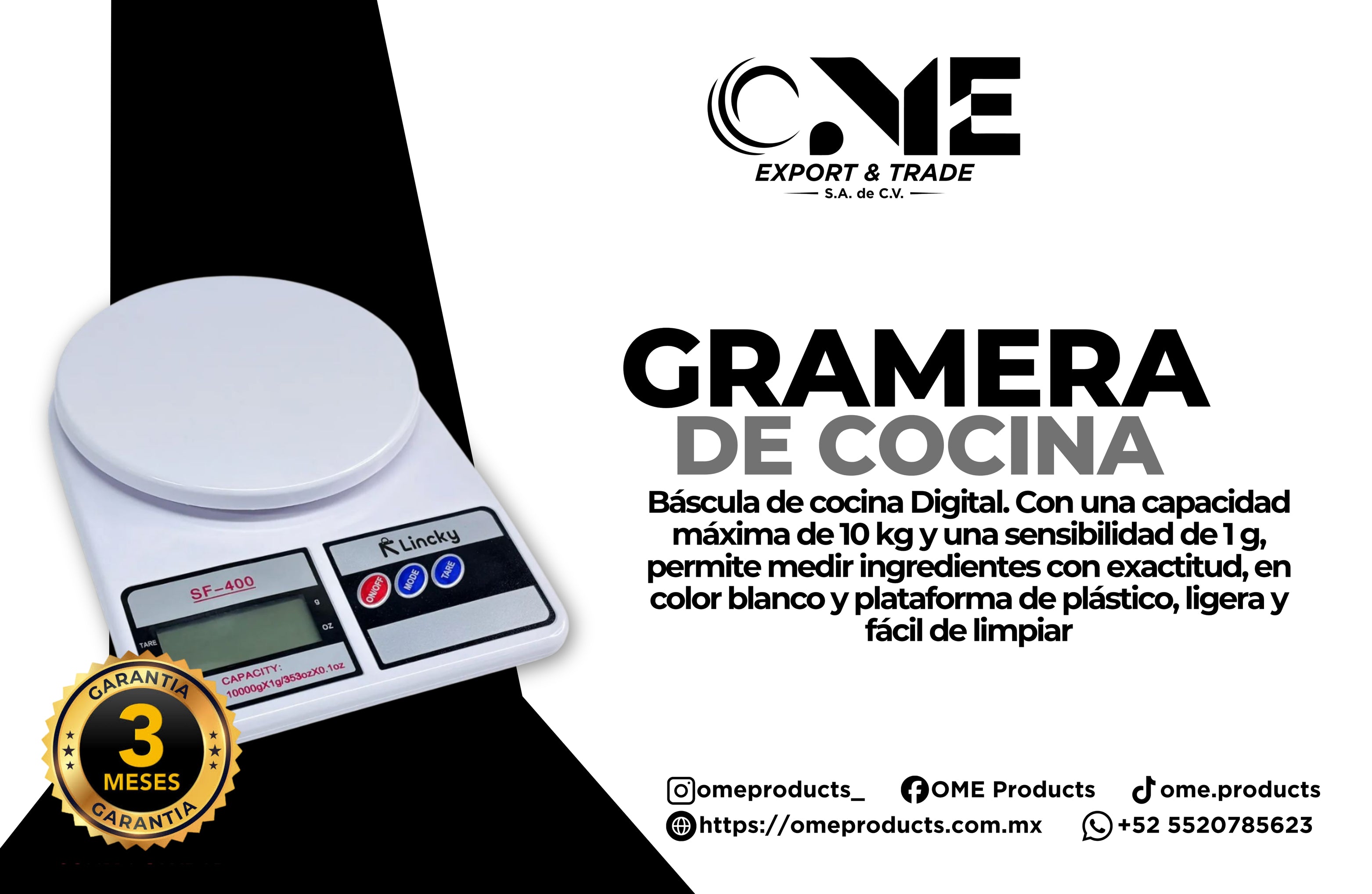 Gramera De Cocina Alta Precisión