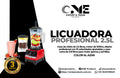Licuadora Profesional 2.5 L Vaso Blender 15 Velocidades Color Rojo
