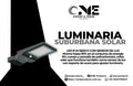 Luminaria suburbana solar LED 8 W 6500 K con sensor de luz